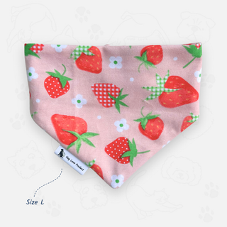 "Sweet Strawberry" Scrunchie Bandana