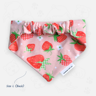 "Sweet Strawberry" Scrunchie Bandana