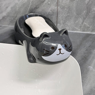 Cat Ceramic Soap Dish