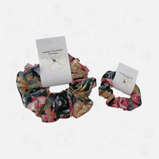 "Vintage Floral" Hair Scrunchie