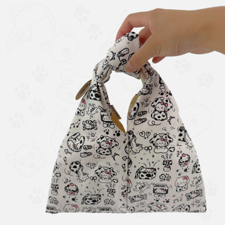 "Milk Cow Kitty" Knot Knot Handbag