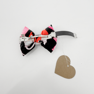 "Big Head Kitty" Puffy Bow Hair Clip