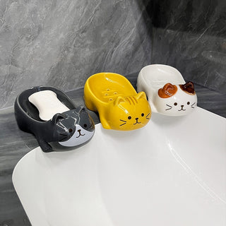 Cat Ceramic Soap Dish