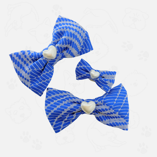 "Something Blue" Hair Bow Clip