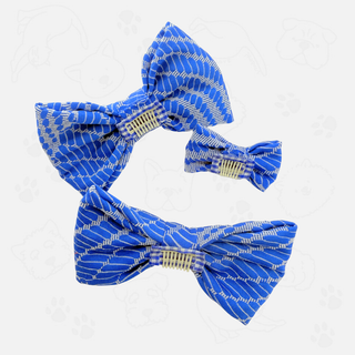 "Something Blue" Hair Bow Clip