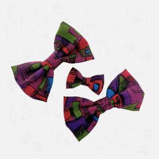 "Urban Abstract" Hair Bow Clip