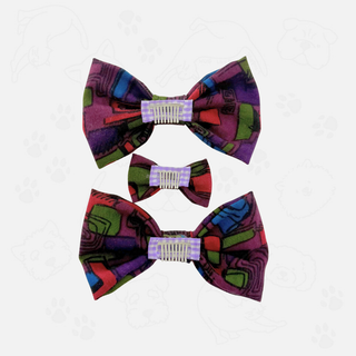 "Urban Abstract" Hair Bow Clip