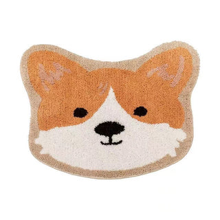 Corgi Head Mat